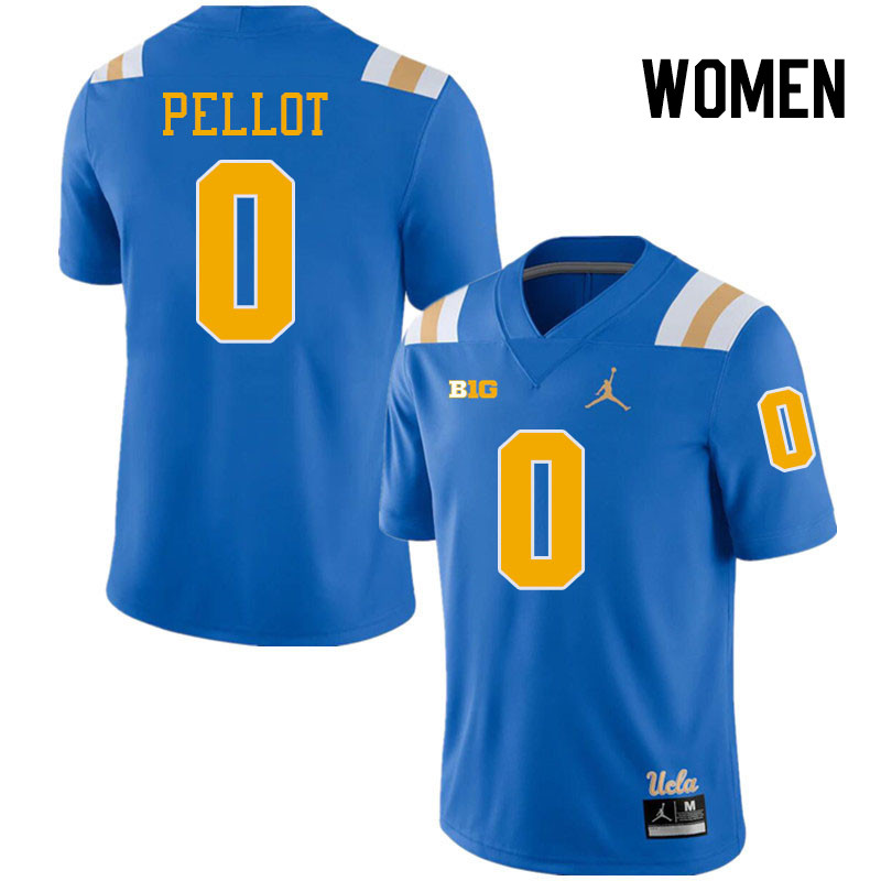 Women #0 Donavyn Pellot Big 10 Conference College Football Jerseys Stitched-Royal